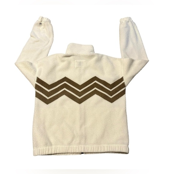 Abercrombie & Fitch Women’s Full Zip Chevron Striped Fleece Jacket Size XS​​ - Picture 5 of 7